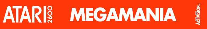 Megamania logo for Atari 2600